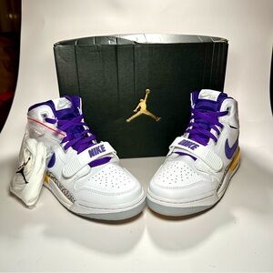 Air Jordan Legacy 312 GS Lakers High Sneakers. New in Box